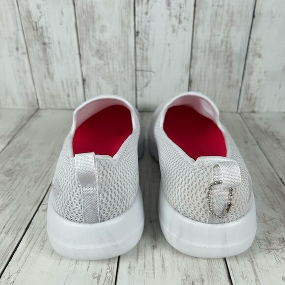 Skechers Go Walk Gen5 GOGA Max White Comfort Lightweight Slip On Shoes 9.5 Wide - Picture 8 of 10